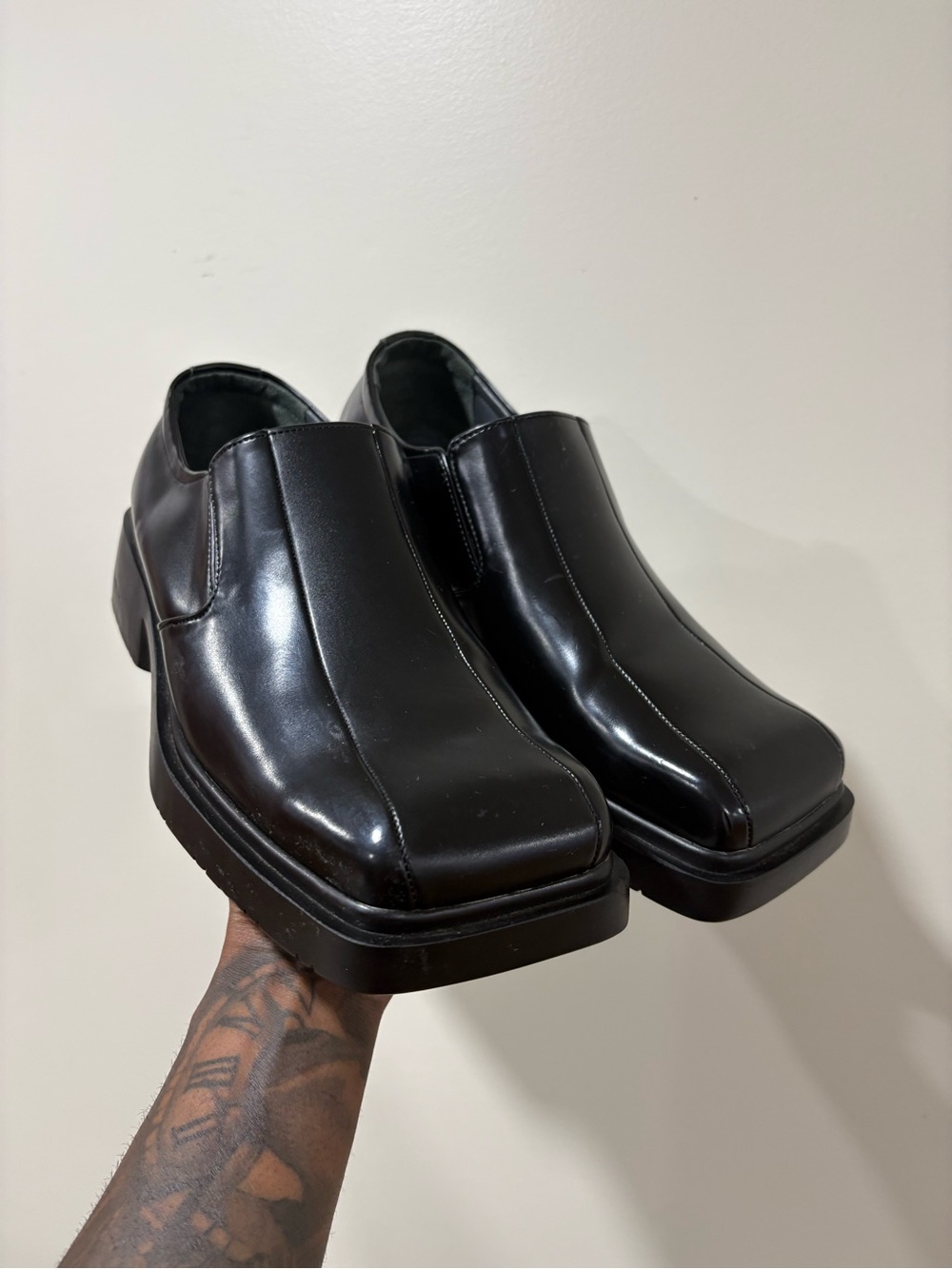 Classic Square-Toe Dress Shoes